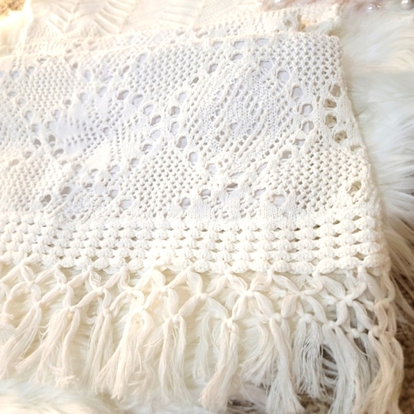 Lilly Pulitzer ✦ Adabelle Crochet Fringe Dress ✦ White Cotton XS EUC Resort Chic - Picture 8 of 17